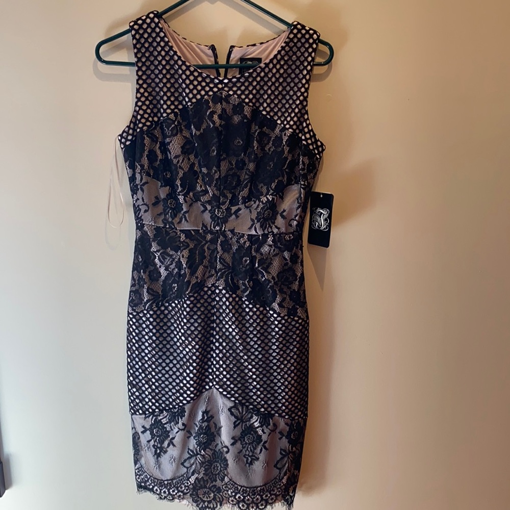 NWT Jax Dress with black lace detailing